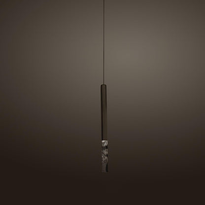 Shine Vertical Plumage Suspension 1 heads ? 1.5″ x H 20.9″ / Dia 3.8cm x H 53cm / Black / Warm Light Pendant light
