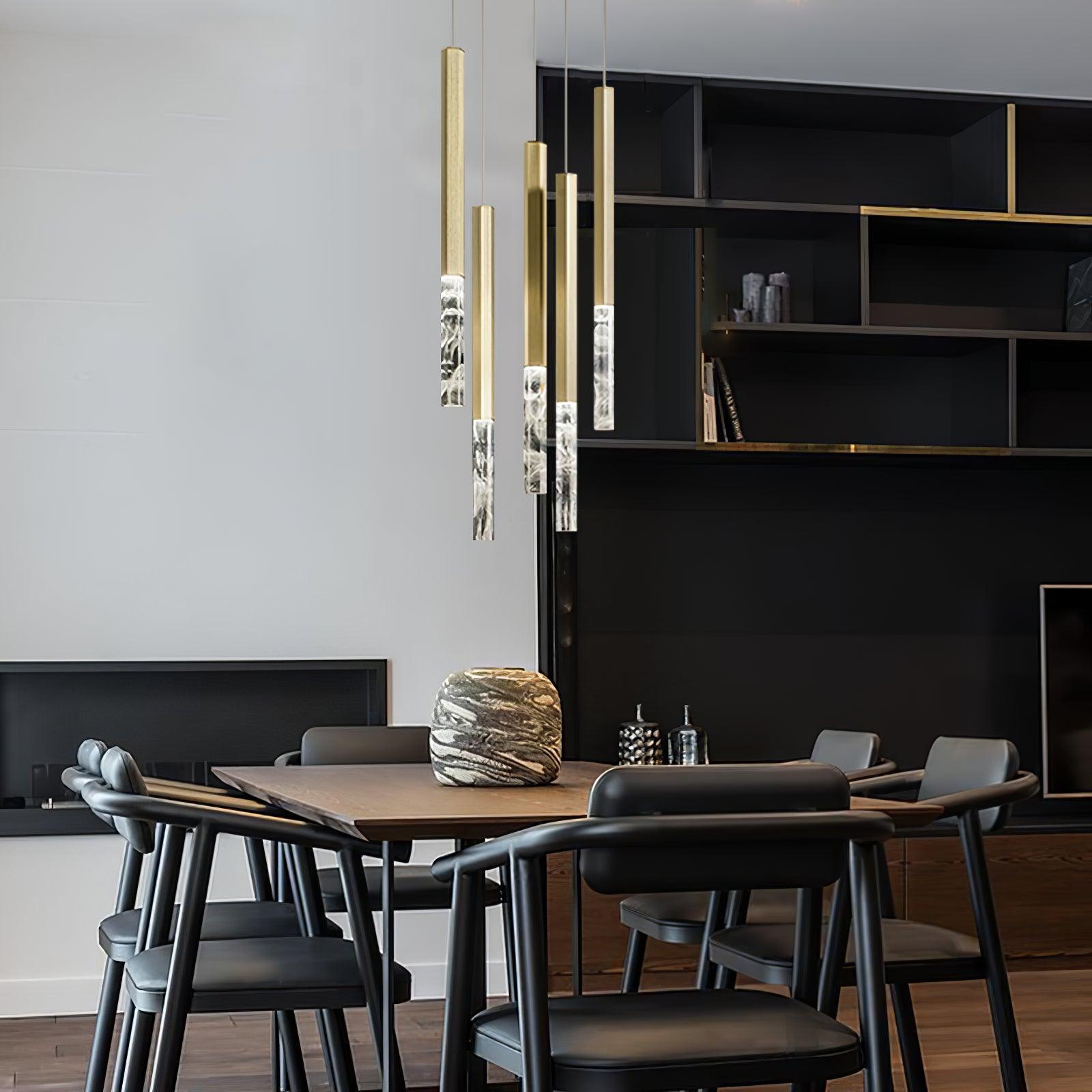 Shine Vertical Plumage Suspension Pendant light