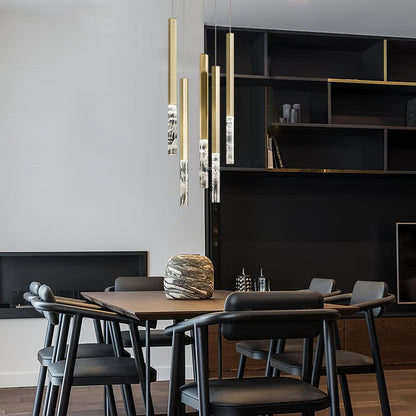 Shine Vertical Plumage Suspension Pendant light