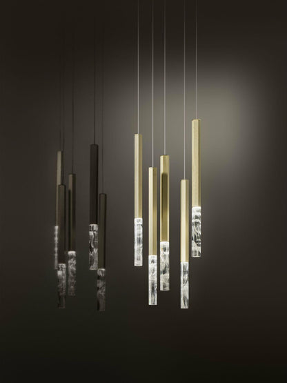 Shine Vertical Plumage Suspension Pendant light
