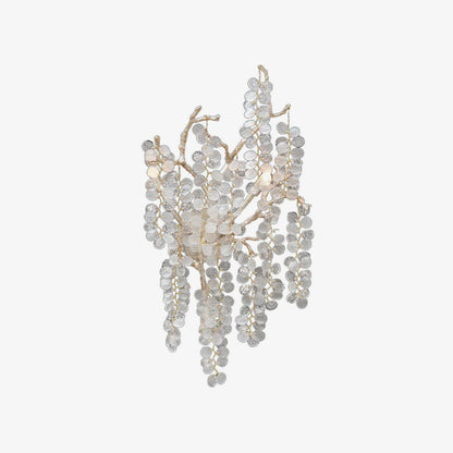 Shiro Noda Wall Lamp Dia 13.8″ x H 21.7″ / Dia 35cm x H 55cm / Brass + Clear Wall lamp