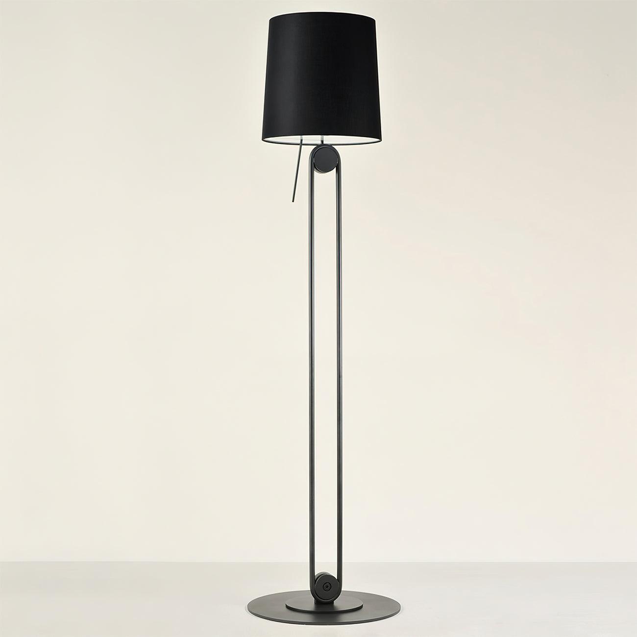 Sibaca Floor Lamp Model A Dia 15.4″ x H 66.3” / Dia 39cm x H 168.5cm / Black / US Plug Floor lamp