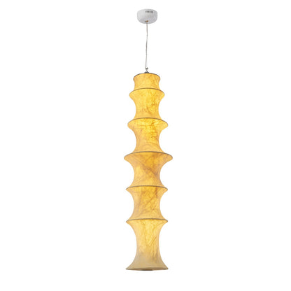 Silk Falkland Pendant Lamp Dia 11.8″ x H 49.6″ / Dia 30cm x H 126cm / White / Warm Light Pendant light