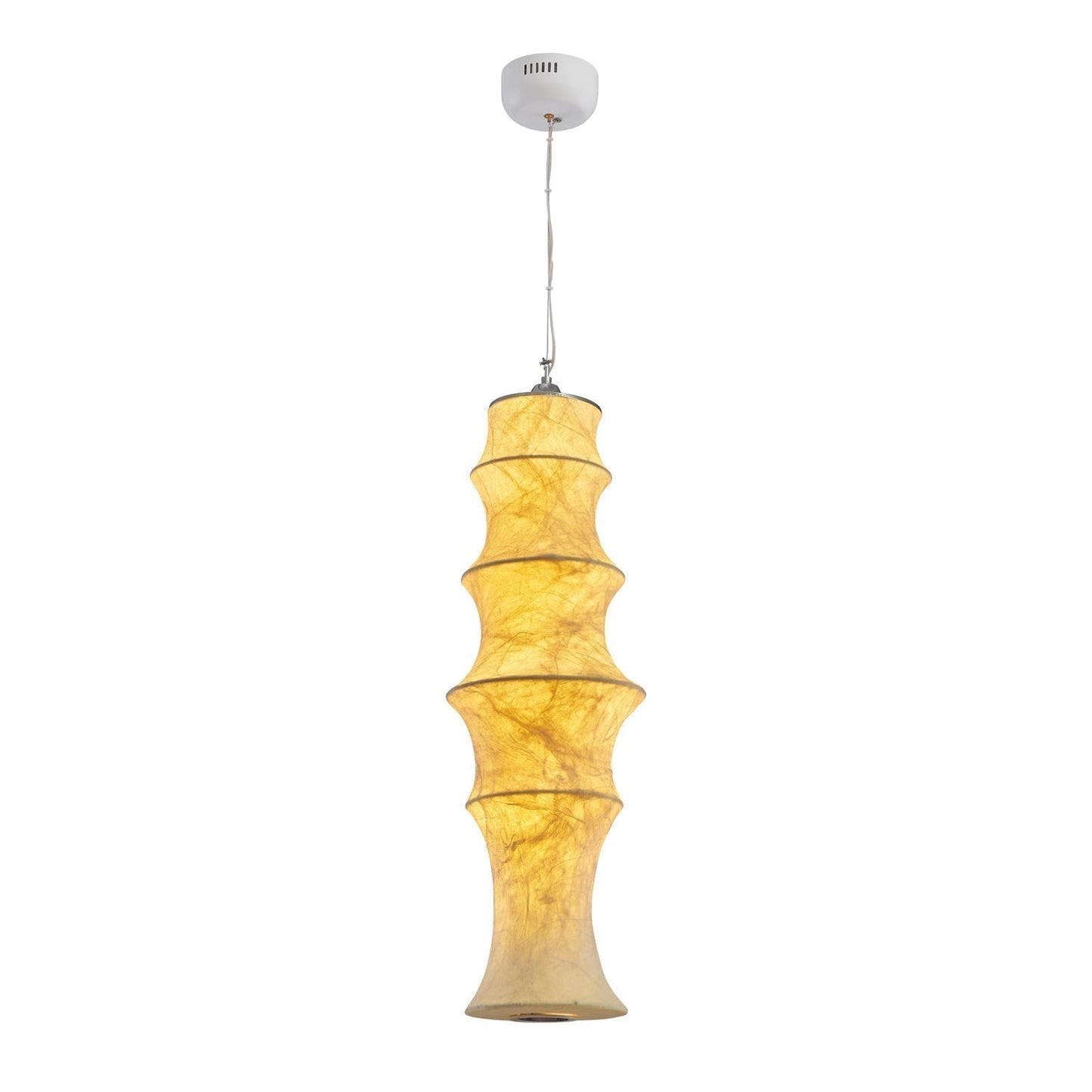 Silk Falkland Pendant Lamp Dia 10.2″ x H 33.8″ / Dia 26cm x H 86cm / White / Warm Light Pendant light
