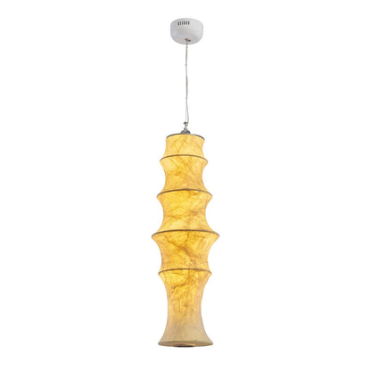 Silk Falkland Pendant Lamp Dia 10.2″ x H 33.8″ / Dia 26cm x H 86cm / White / Warm Light Pendant light
