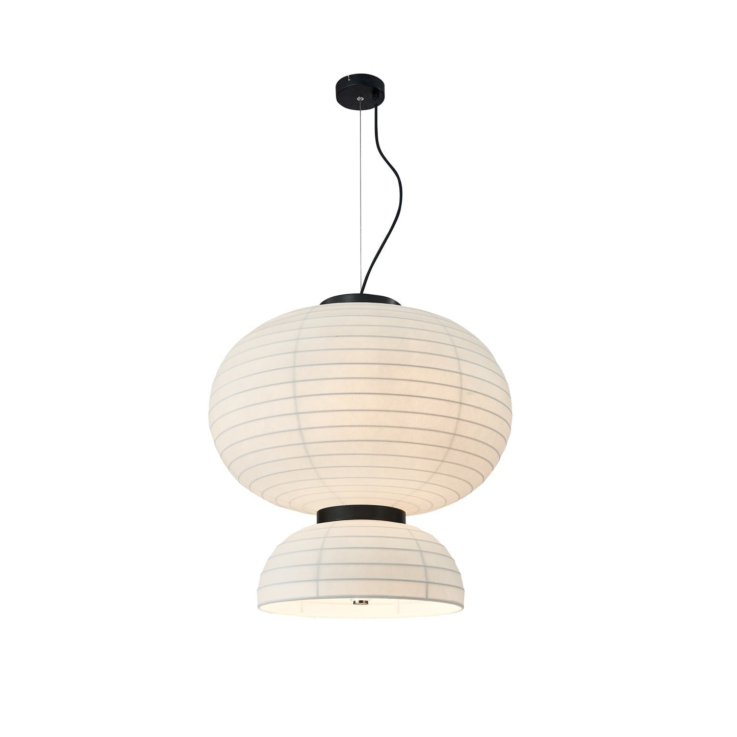 Silk Formakami Pendant Light ? 21.7″ x H 22.8″ / Dia 55cm x H 58cm / Black & White Pendant light