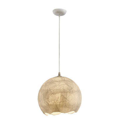 Silk Luna Pendant Lamp Dia 11.8″ x H 11.4″ / Dia 30cm x H 29cm / White Pendant light