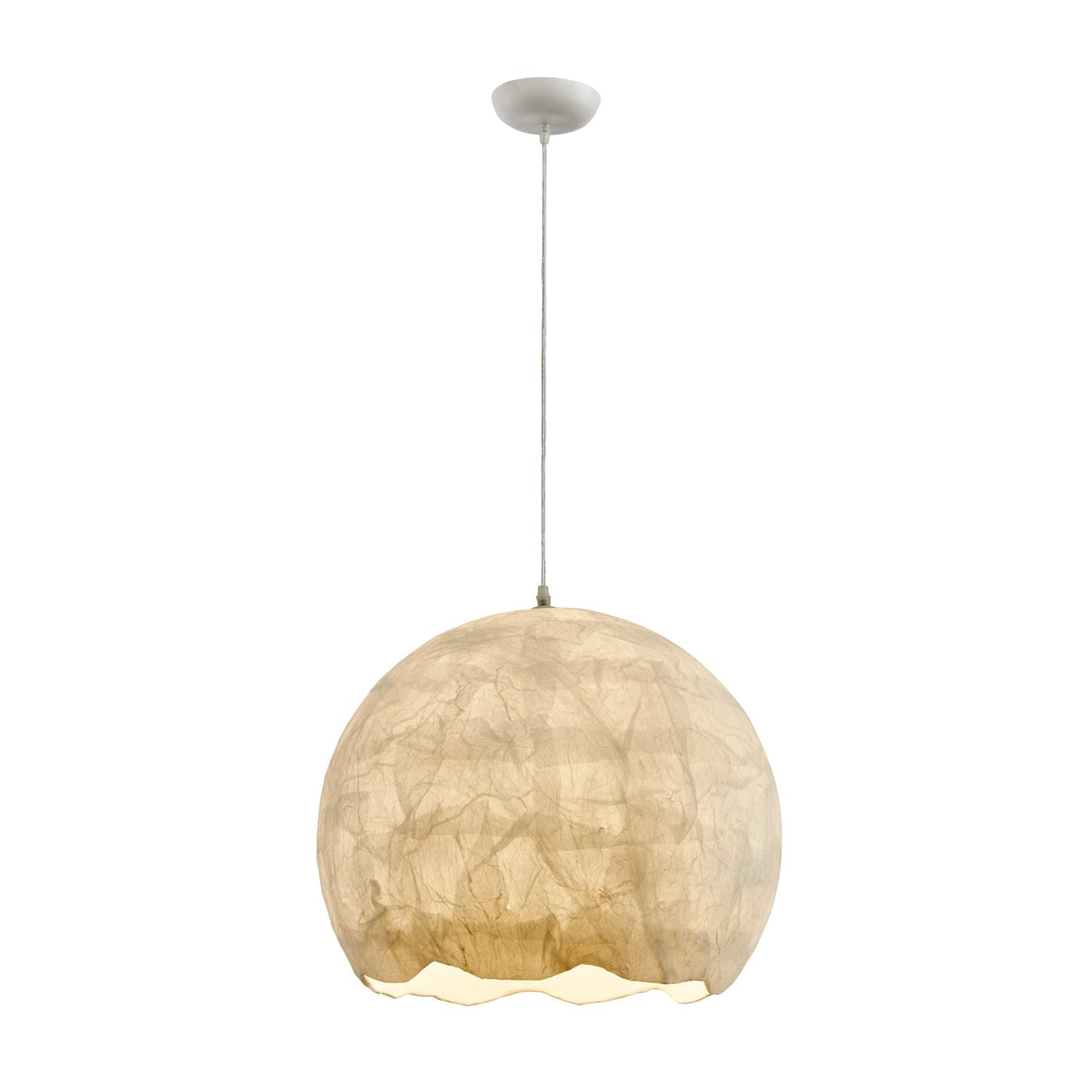 Silk Luna Pendant Lamp Dia 19.7″ x H 18.5″ / Dia 50cm x H 47cm / White Pendant light