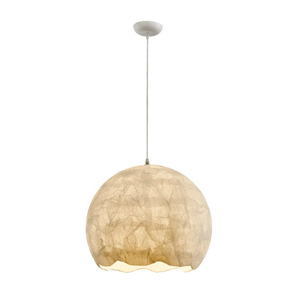 Silk Luna Pendant Lamp Dia 19.7″ x H 18.5″ / Dia 50cm x H 47cm / White Pendant light
