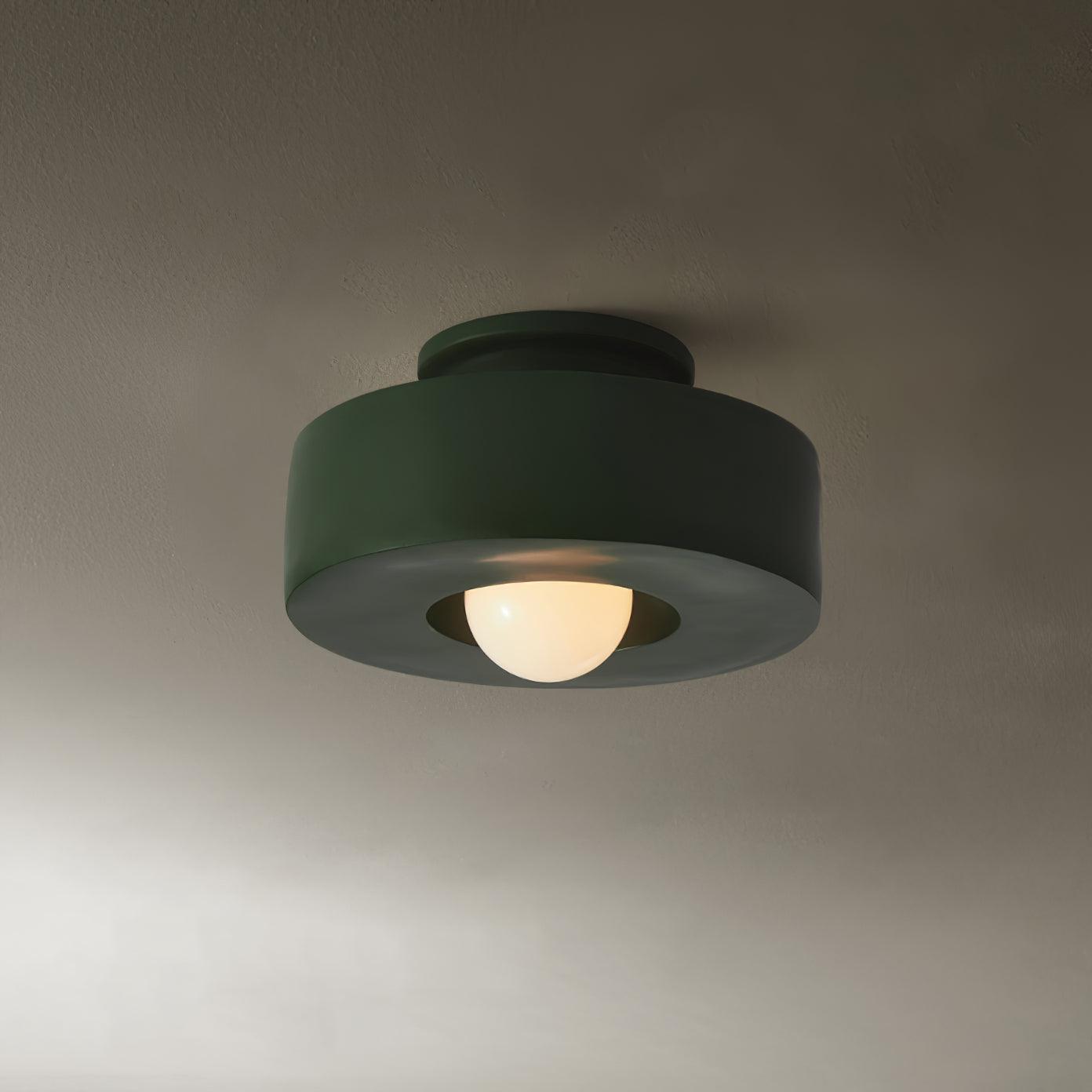 Simon Ceiling Lamp Dia 11.8″ x H 5.9″ / Dia 30cm x H 15cm / Green Ceiling lamp