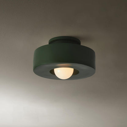 Simon Ceiling Lamp Dia 11.8″ x H 5.9″ / Dia 30cm x H 15cm / Green Ceiling lamp