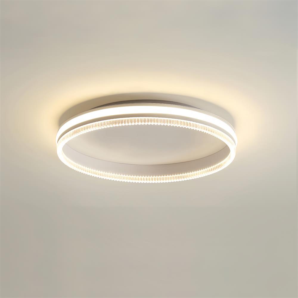 Simple Acrylic Ring Ceiling Light Dia 19.7″ x H 3.1″ / Dia 50cm x H 8cm / White / Warm light Ceiling lamp