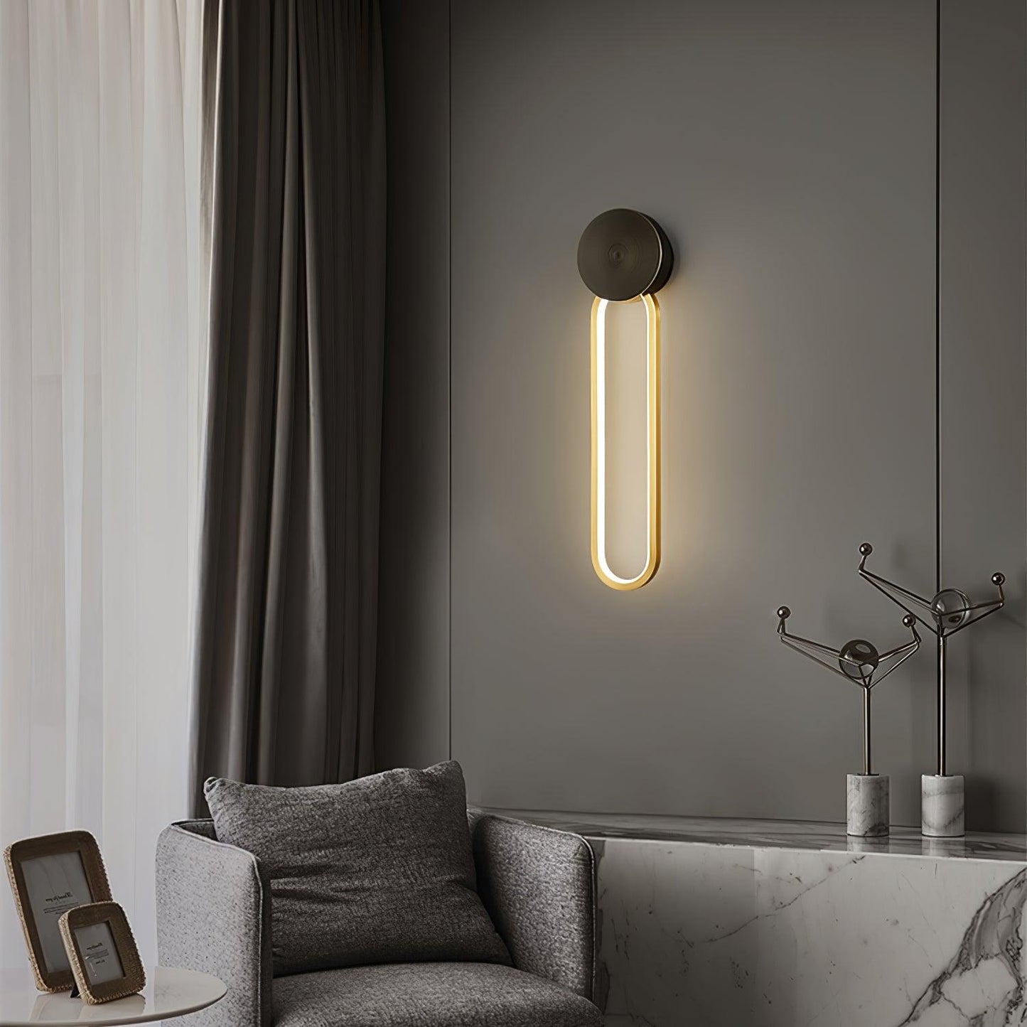 Simple Elliptical Wall Sconce Wall lamp