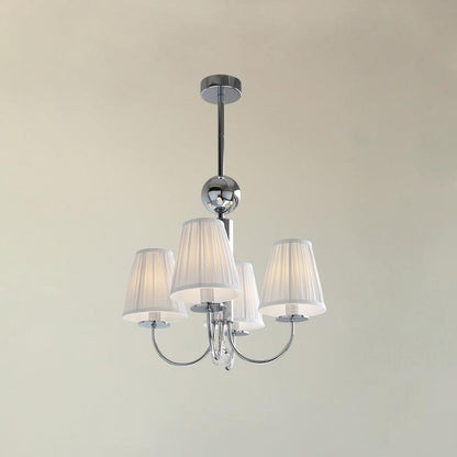 Simplicity Chrome Chandelier 4 heads Φ 19.7″ x H 18.9″ / Dia 50cm x H 48cm / Chrome Chandelier