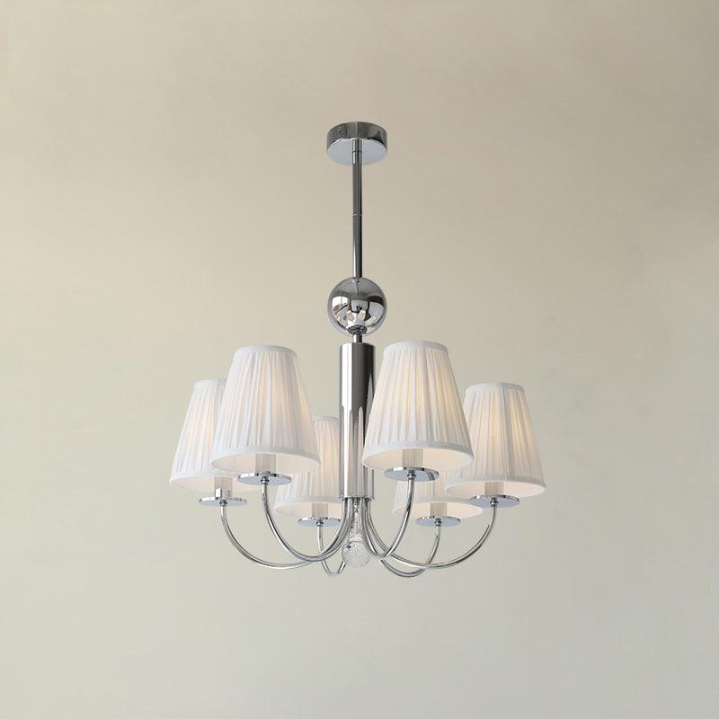 Simplicity Chrome Chandelier 6 heads Φ 23.6″ x H 18.9″ / Dia 60cm x H 48cm / Chrome Chandelier