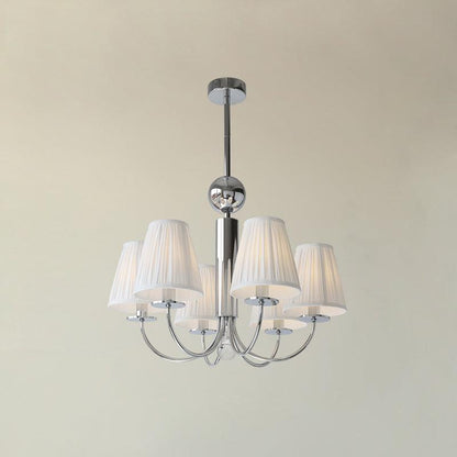 Simplicity Chrome Chandelier 6 heads Φ 23.6″ x H 18.9″ / Dia 60cm x H 48cm / Chrome Chandelier
