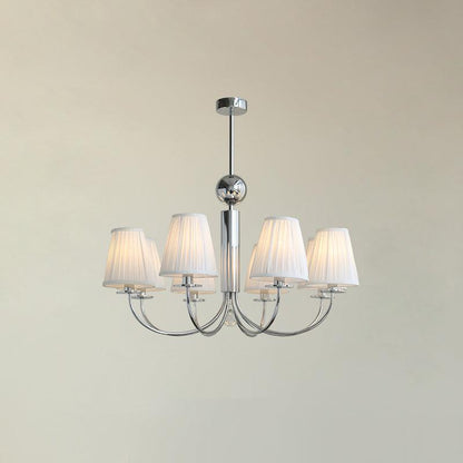 Simplicity Chrome Chandelier 8 heads Φ 31.5″ x H 19.7″ / Dia 80cm x H 50cm / Chrome Chandelier