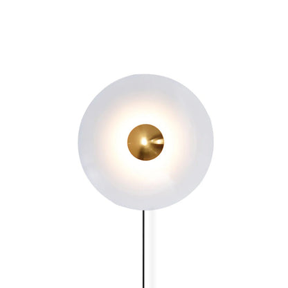 Simplicity Glow Plug-in Wall Light Dia 11.8″ x H 11.8″ / White & Antique copper / US Plug 1001 Wall lamp