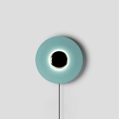 Simplicity Glow Plug-in Wall Light Dia 11.8″ x H 11.8″ / Blue & Antique copper / US Plug 1001 Wall lamp