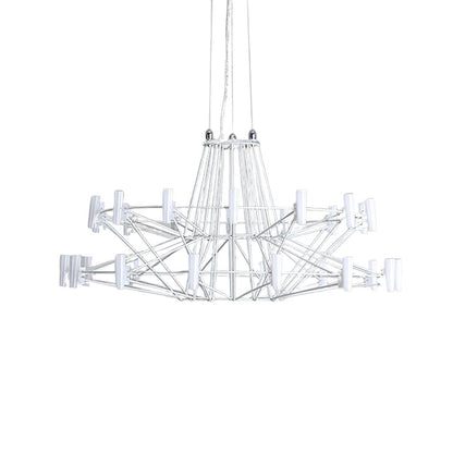 Sky Ballet Chandelier Dia 33.5″ x H 13.4″ / Dia 85cm x H 34cm / White / Warm Light Chandelier