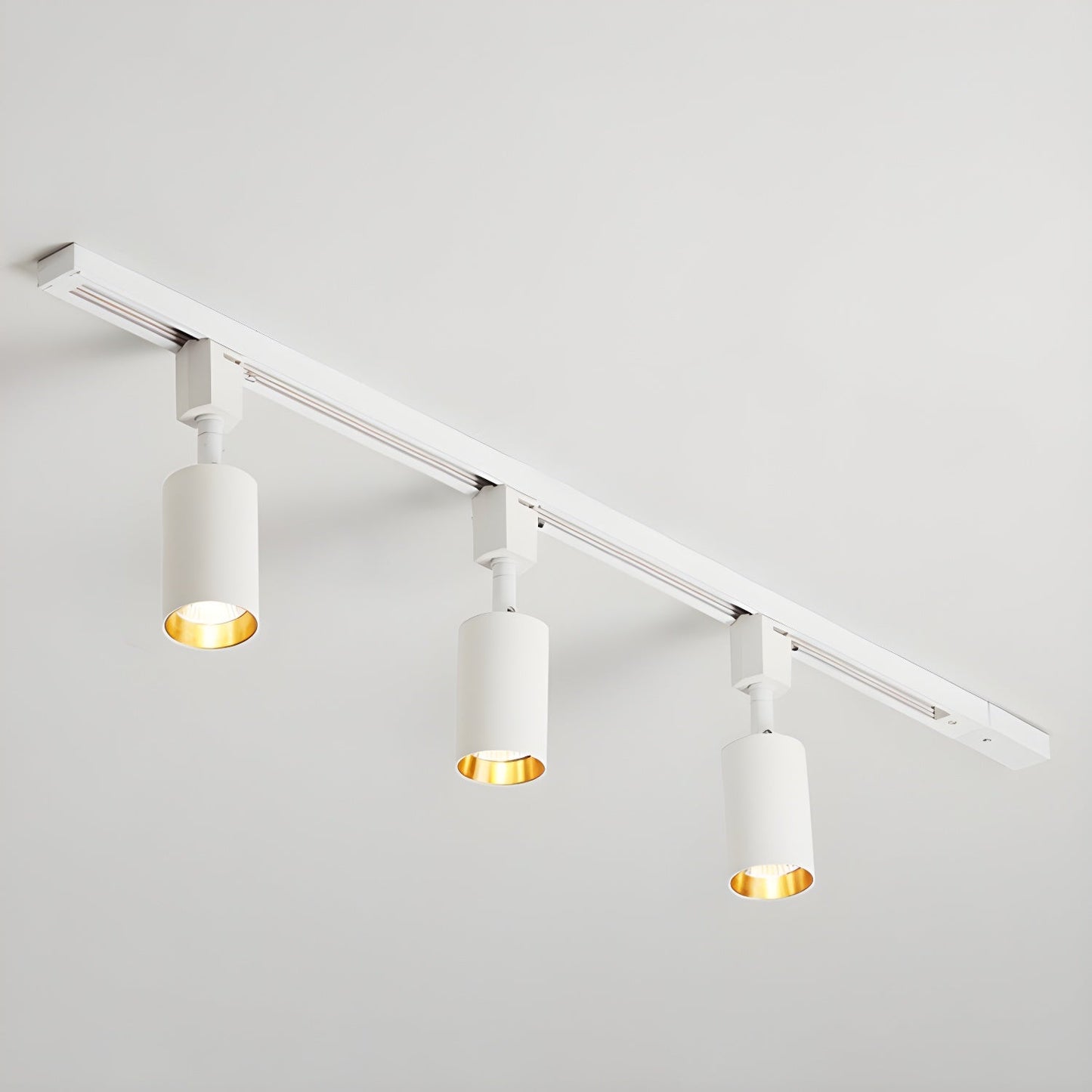 Sleek Cylinder Track Light 3 heads L 39.4″ x H 8.7″ / White / Neutral Light Ceiling lamp
