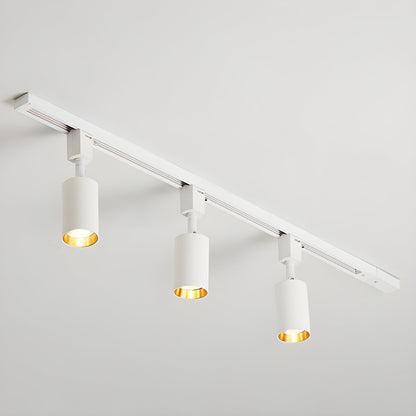 Sleek Cylinder Track Light 3 heads L 39.4″ x H 8.7″ / White / Neutral Light Ceiling lamp