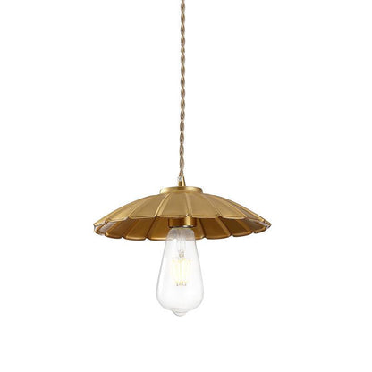Sleek Flat Pendant Lamp Dia 9.4″ x H 4.3″ / Dia 24cm x H 11cm / Brass Pendant light