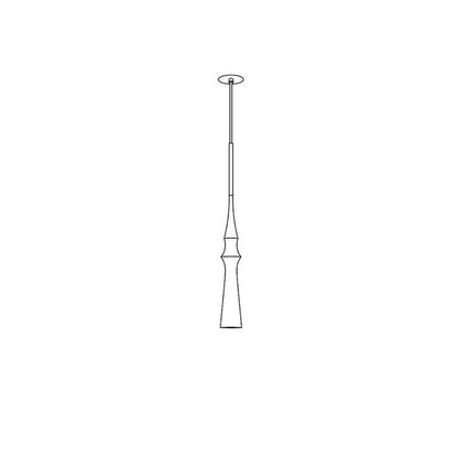 Slend Pendant Light Model A Dia 3.1″ x H 59.1″ / Dia 8cm x H 150cm / Black Pendant light