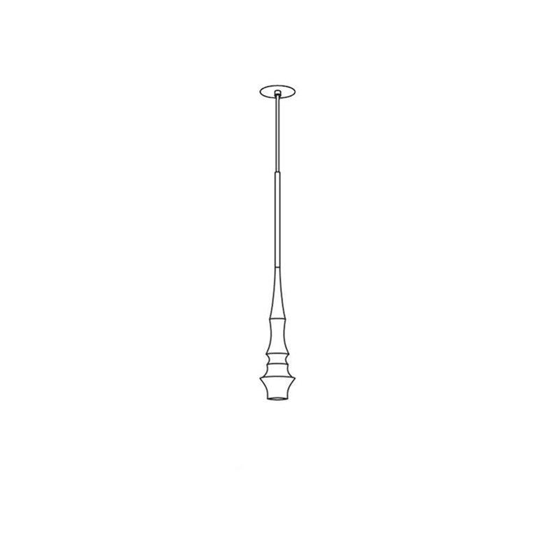 Slend Pendant Light Model B Dia 3.1″ x H 59.1″ / Dia 8cm x H 150cm / Black Pendant light