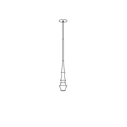 Slend Pendant Light Model B Dia 3.1″ x H 59.1″ / Dia 8cm x H 150cm / Black Pendant light