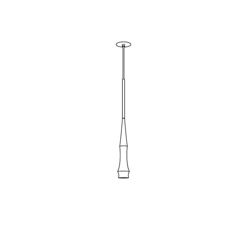 Slend Pendant Light Model C Dia 3.1″ x H 59.1″ / Dia 8cm x H 150cm / Black Pendant light