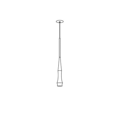 Slend Pendant Light Model C Dia 3.1″ x H 59.1″ / Dia 8cm x H 150cm / Black Pendant light