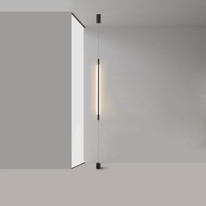Slim line Cabinet Stand Lamp ? 0.6″ x H 23.6″ /Dia 1.6cm x H 60cm / Black / Warm Light Floor lamp