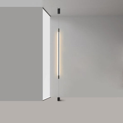 Slim line Cabinet Stand Lamp ? 0.6″ x H 47.2″ / Dia 1.6cm x H 120cm / Black / Warm Light Floor lamp