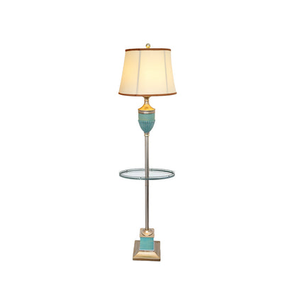 Smafan Floor Lamp Model B Dia 17.7″ x H 64.9″ / Dia 45cm x H 165cm / Green + Gold / US plug Floor lamp