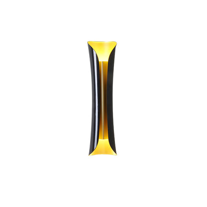 Small Waist Wall Lamp W 6.3″ x H 22″ / W 16cm x H 56cm / Gold & Black Wall lamp