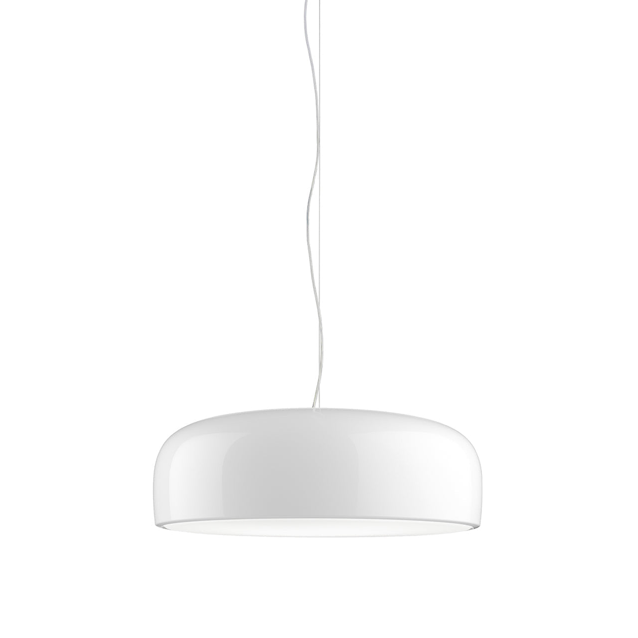 Potlid Pendant Lamp Dia 13.8″ x H 5.5″/ Dia 35cm x H 14cm / White Pendant light