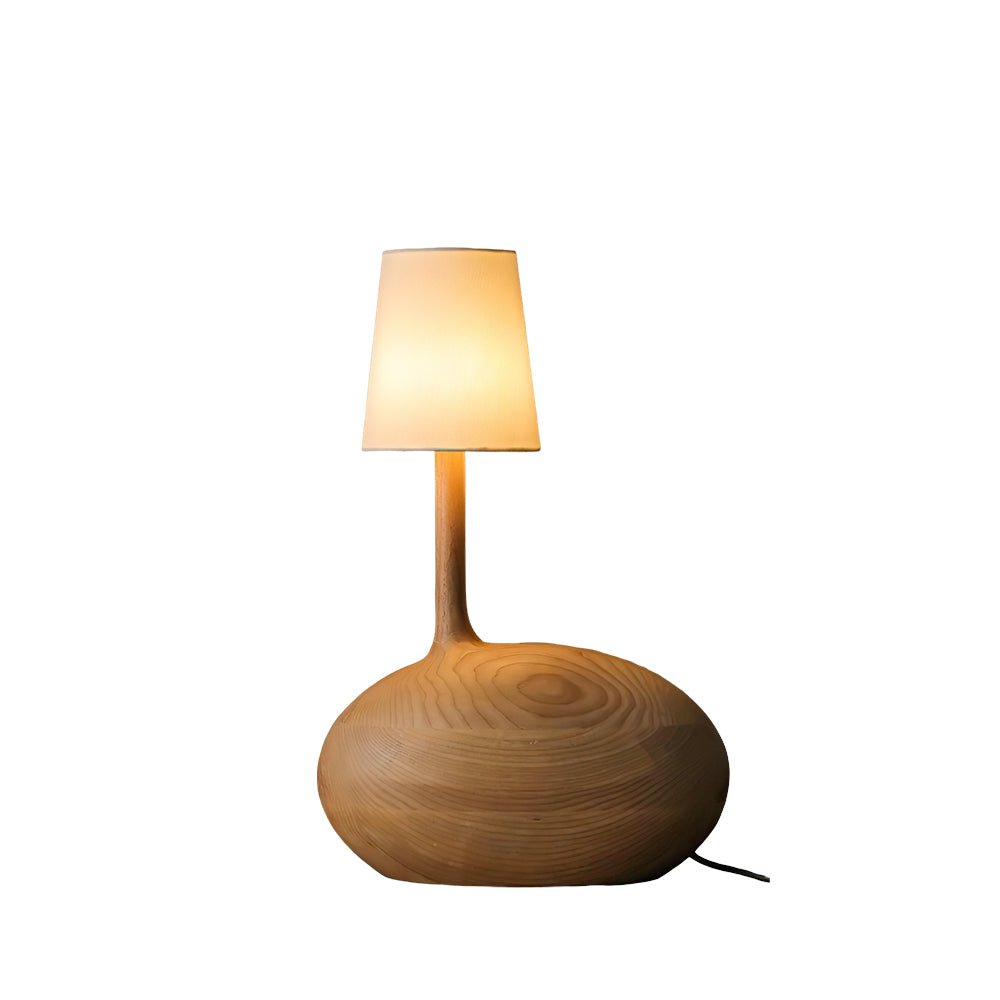 Snail Table Lamp Dia 15.7″ x H 17.7″ / Wood Color / US Plug Table lamp