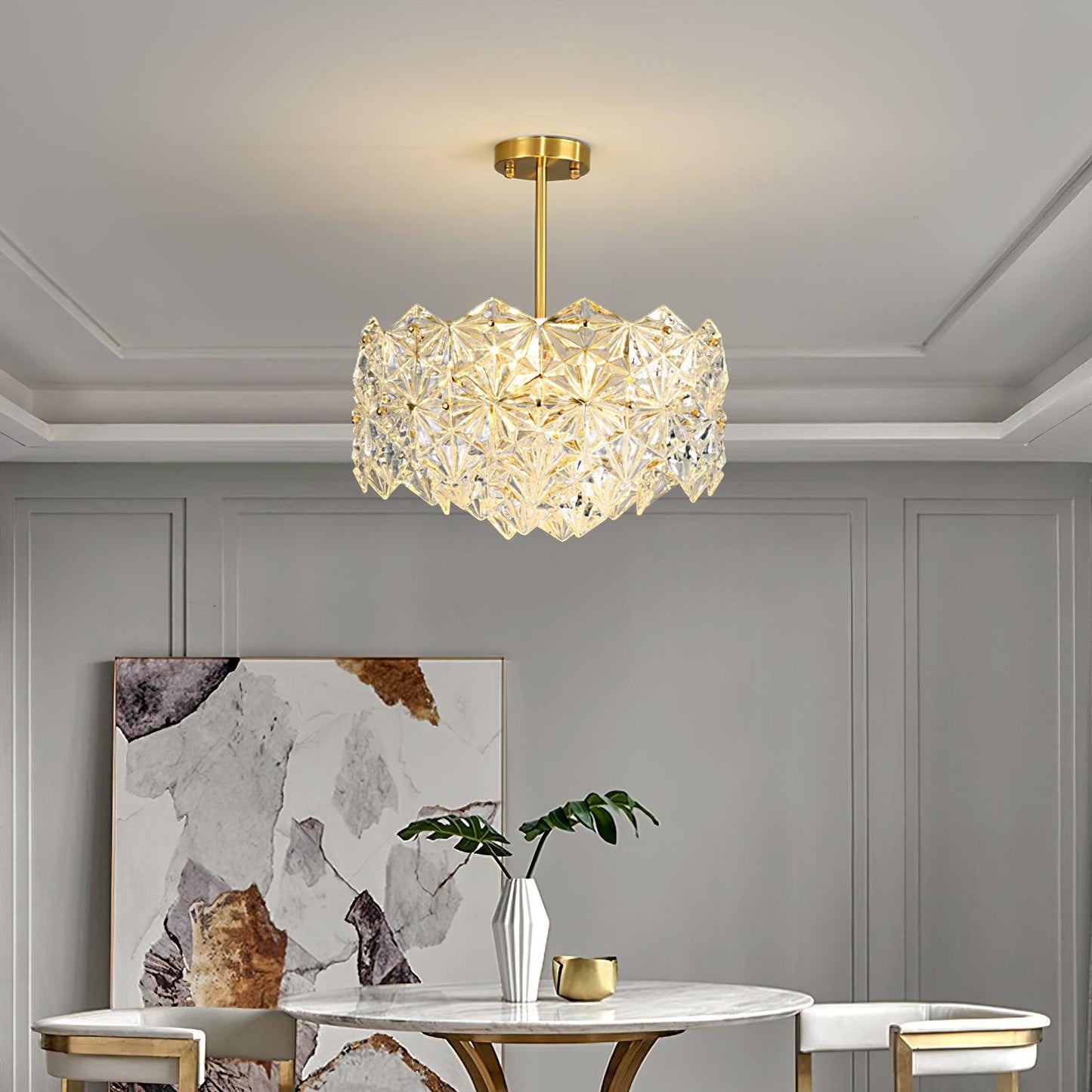Snowflake Glass Chandelier Chandelier