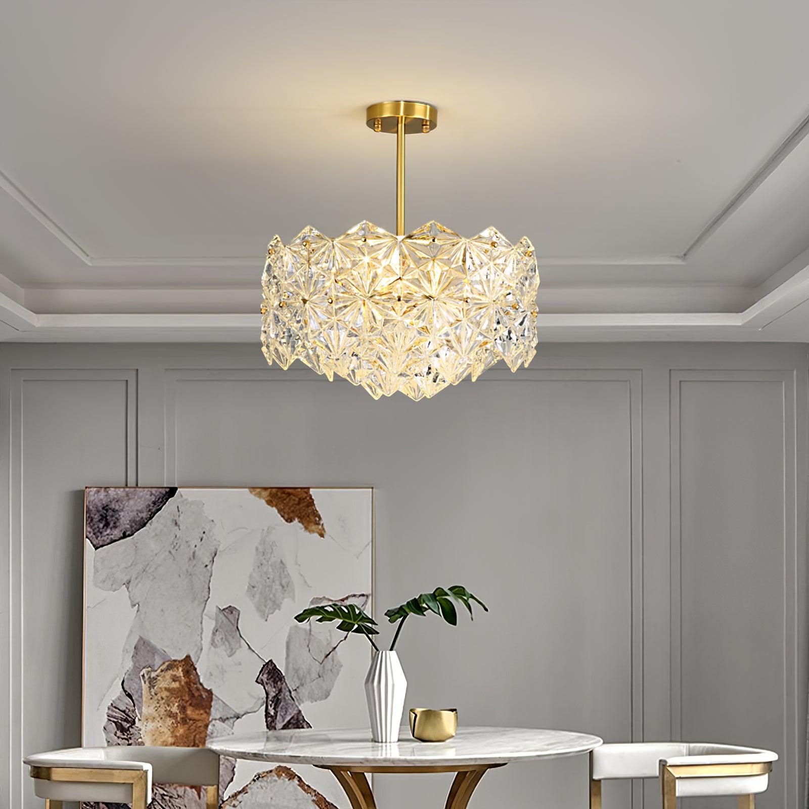Snowflake Glass Chandelier Chandelier