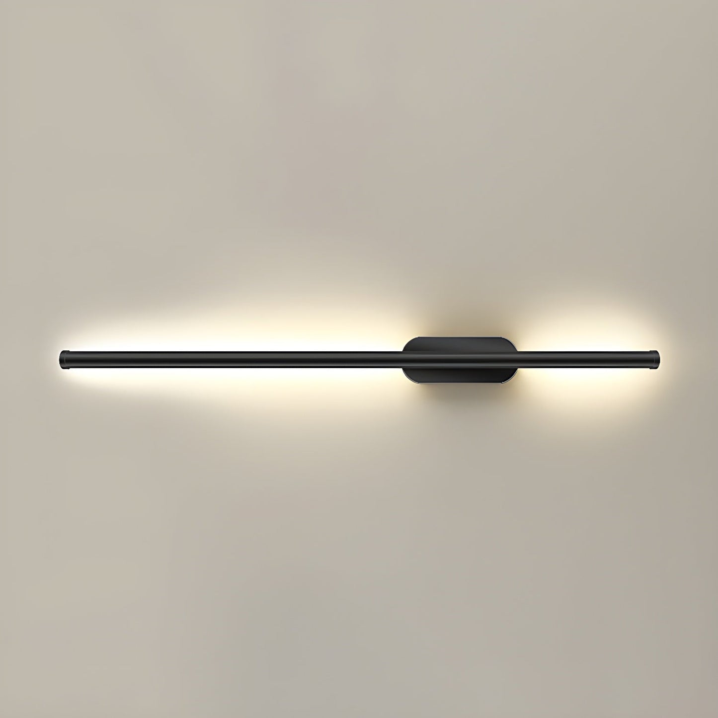 Seraphina Linear Wall Sconce Dia 39.4″ / Dia 100cm / Model B / Black & Warm Light