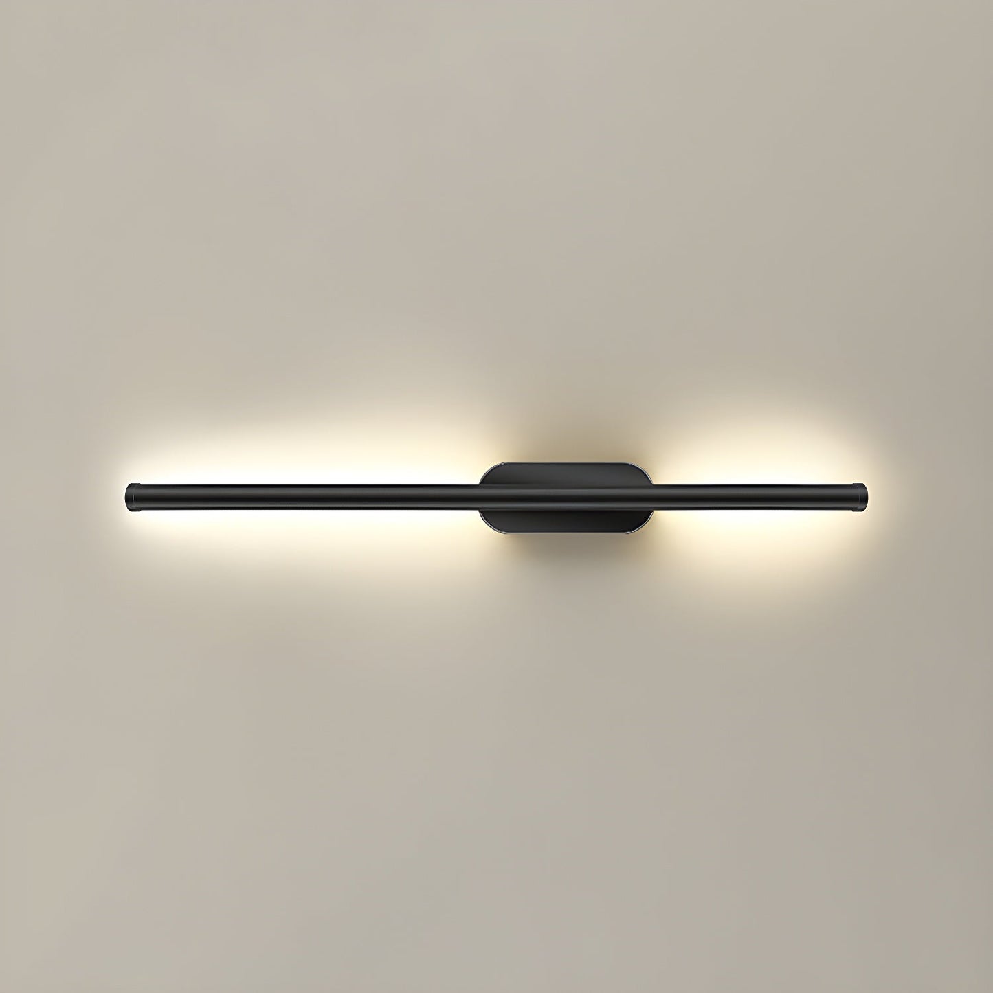 Seraphina Linear Wall Sconce Dia 23.6″ / Dia 60cm / Model B / Black & Warm Light