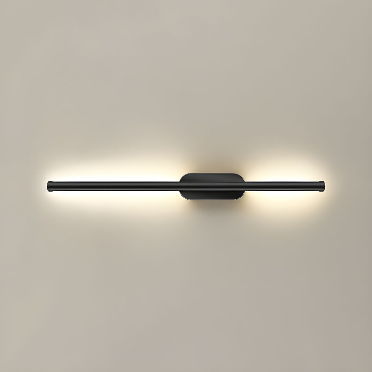 Seraphina Linear Wall Sconce Dia 31.5″ / Dia 80cm / Model B / Black & Warm Light