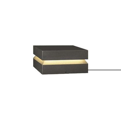 Square Post Outdoor Light L 9.8″ x W 9.8″ x H 5.9″ / L 25cm x W 25cm x H 15cm / Model A: Wired Version / Warm Light