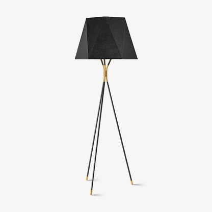 Solitaire Floor Lamp Dia 21.7″ x H 65″ / Dia 55cm x H 165cm / Black & Gold / US Plug Floor lamp