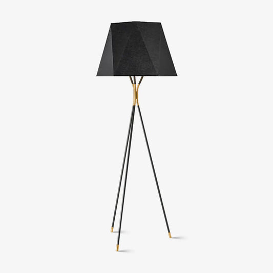 Solitaire Floor Lamp Dia 21.7″ x H 65″ / Dia 55cm x H 165cm / Black & Gold / US Plug Floor lamp