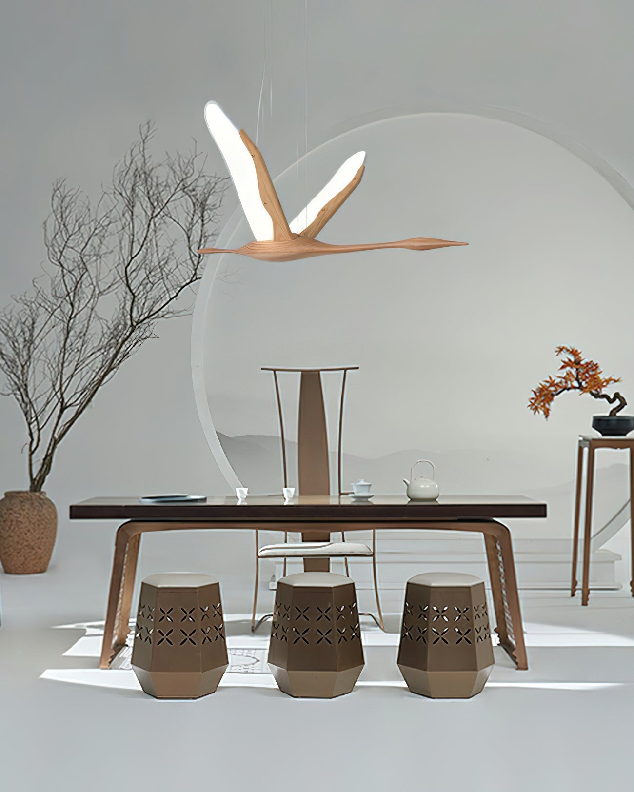 Solitude Crane Pendant Lamp Pendant light