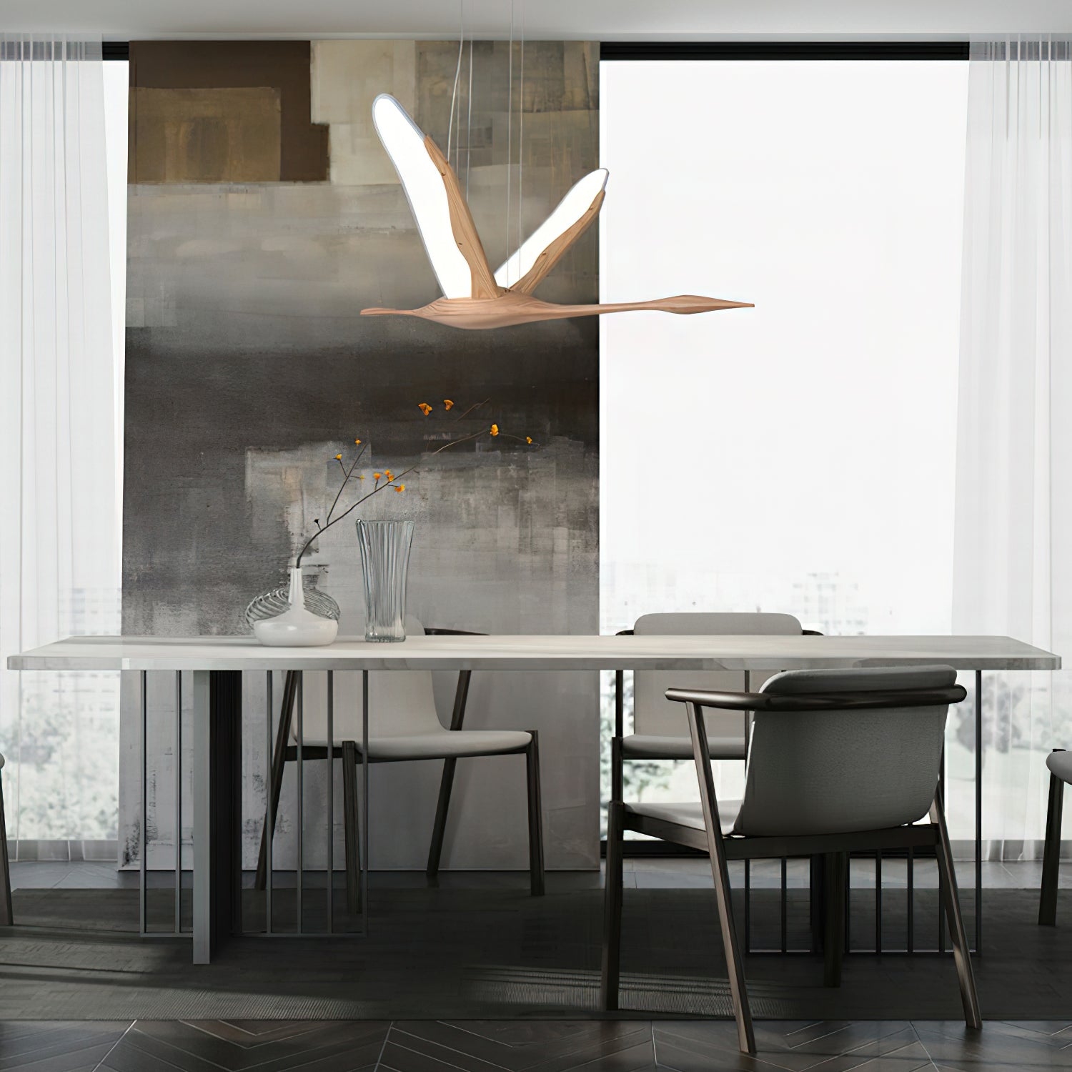 Solitude Crane Pendant Lamp Pendant light