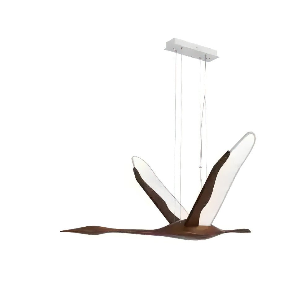 Solitude Crane Pendant Lamp L 46.5’’ x W 38.2’’ x H 20.5’’ / Walnut Color / Warm Light Pendant light