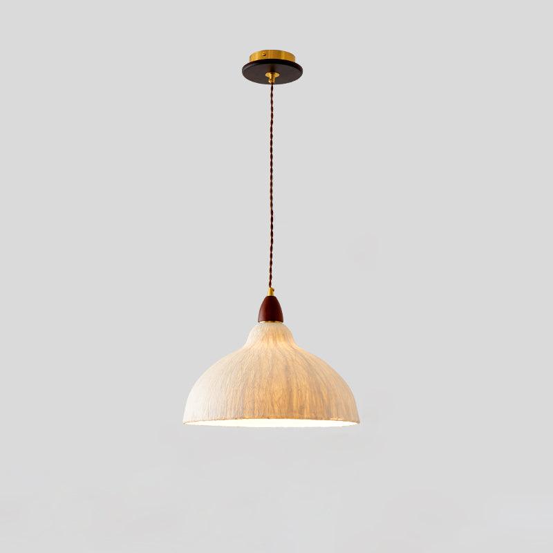 Soren Pendant Lamp Model B: Dia 9.8″ x H 7.9″ / Dia 25cm x H 20cm / White Pendant light